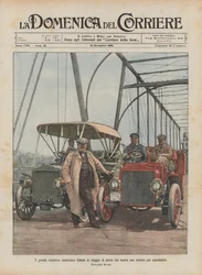 The Great American Inventor Edison on a Test Trip with His New Car Engine